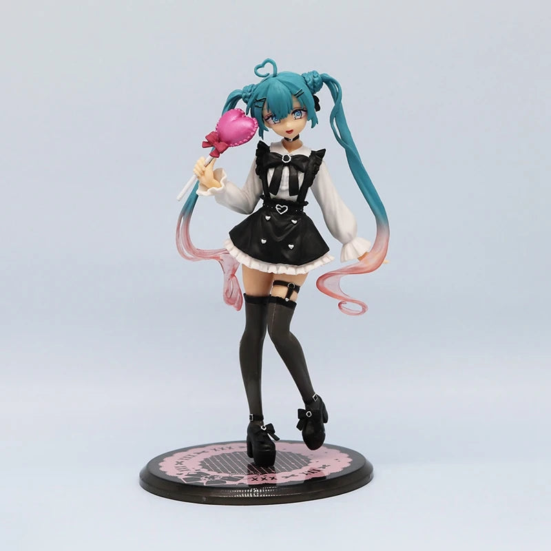 18cm Sexy Girl Hatsune Miku Anime Figure Fashion Subclture Miku Action Figure Room Decorations PVC Collection Model Doll Toys