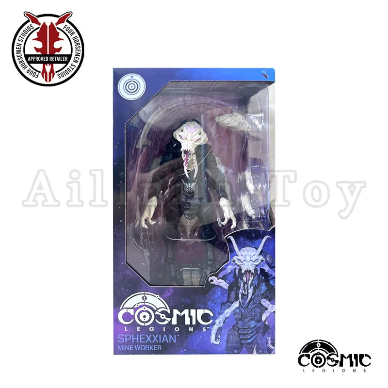 Four Horsemen Studio 1/12 6inch Action Figure Cosmic Legions Outpost Zaxxius Sphexxian Mine Worker Anime Model Toy