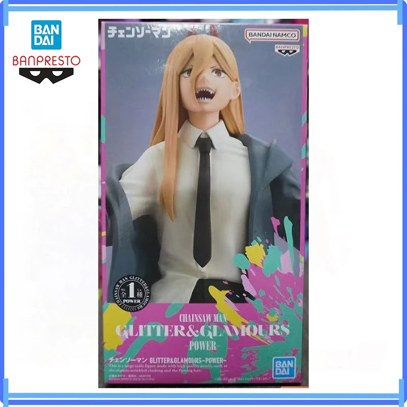 Bandai In Stock Original Banpresto Chainsaw Man Power Figure Anime Action Model Genuine Boxed Toys Gifts