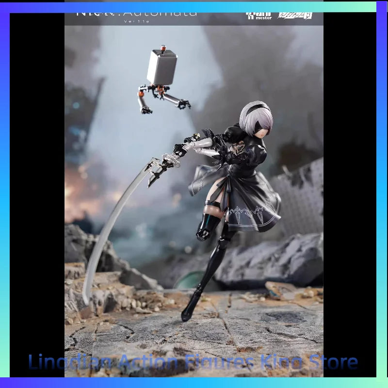 In Stock Nuclear Gold Reconstruction 1/9 NieR Automata Yorha No. 2 Type B Plastic Covered Action Figure Toy Collection Gift