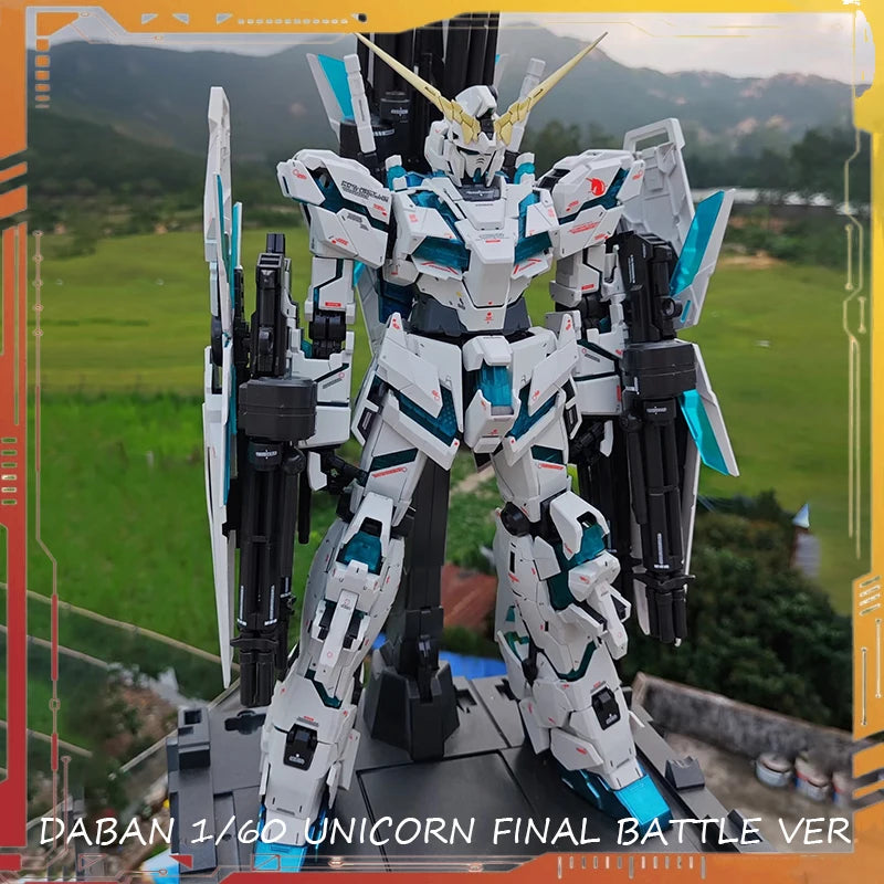 Daban PG Unicorn Fighter Final Battle Ver. 1/60 Scale Assembly Model Kit Unicorn U.C.0096 Anime Figure Room Decor Birthday Gift