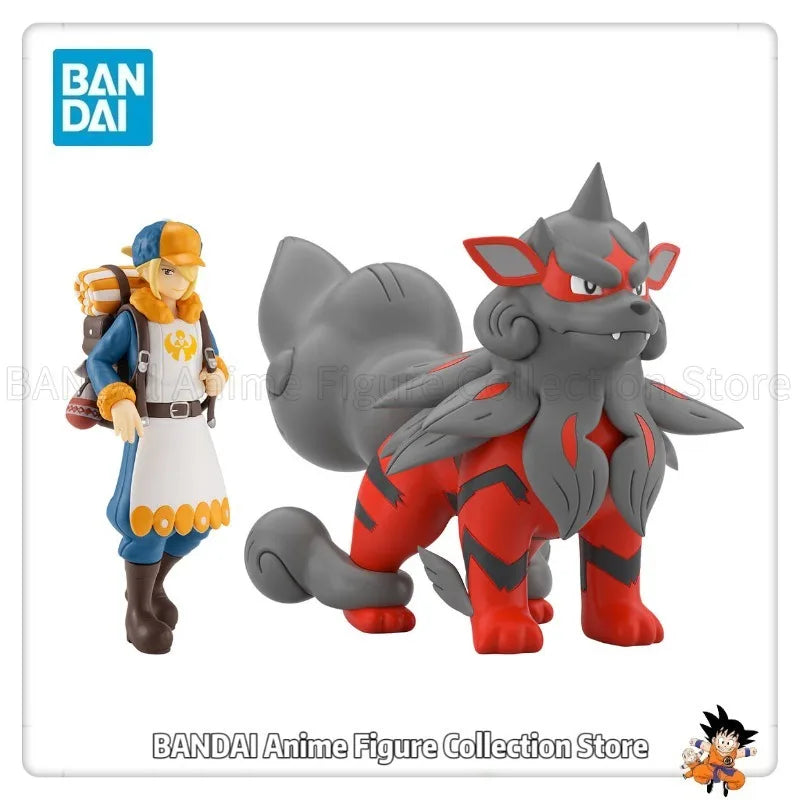 Original Bandai Candy Pokémon SCALE WORLD VOLO&HISUI WINDIE Toys Model Ornaments Statue