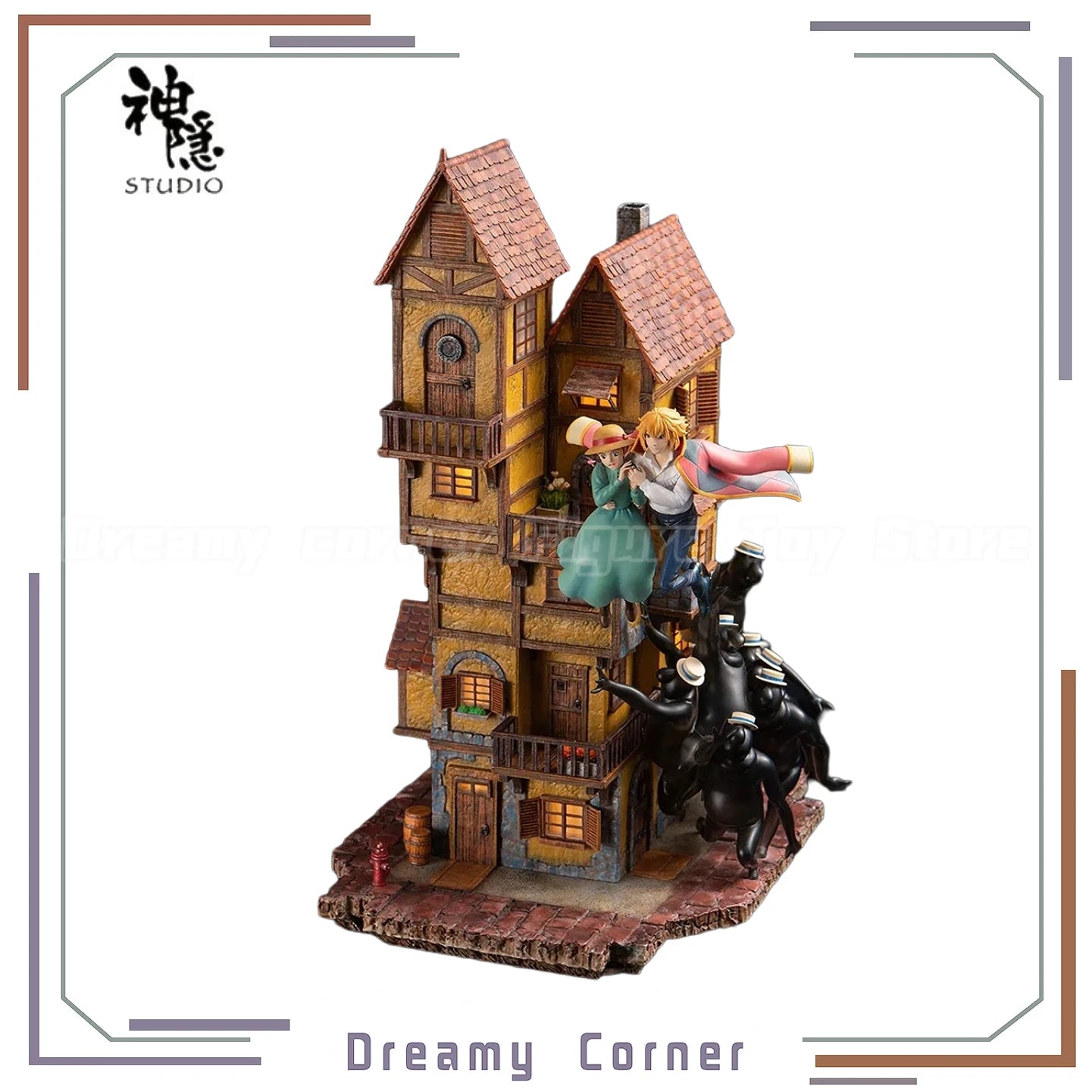 【Pre-sale】Shenyin Studio Silhouette Moment Series Encounter in The Air Hauru No Ugoku Shiro Figure Collection Ornaments Model