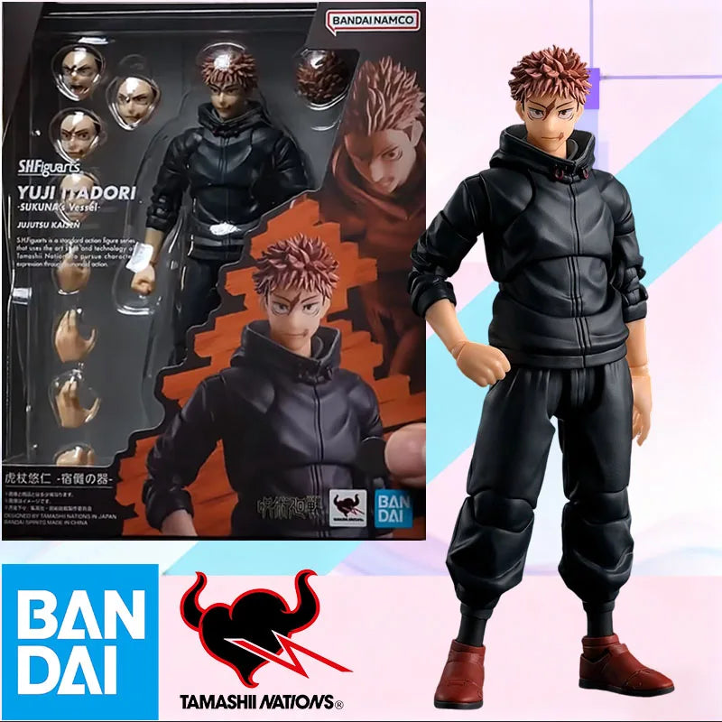 Bandai S.H.Figuarts Itadori Yuji Sukuna Vessel Jujutsu Kaisen Action Figure Movable PVC ABS Anime Collectible Figurine Ornament