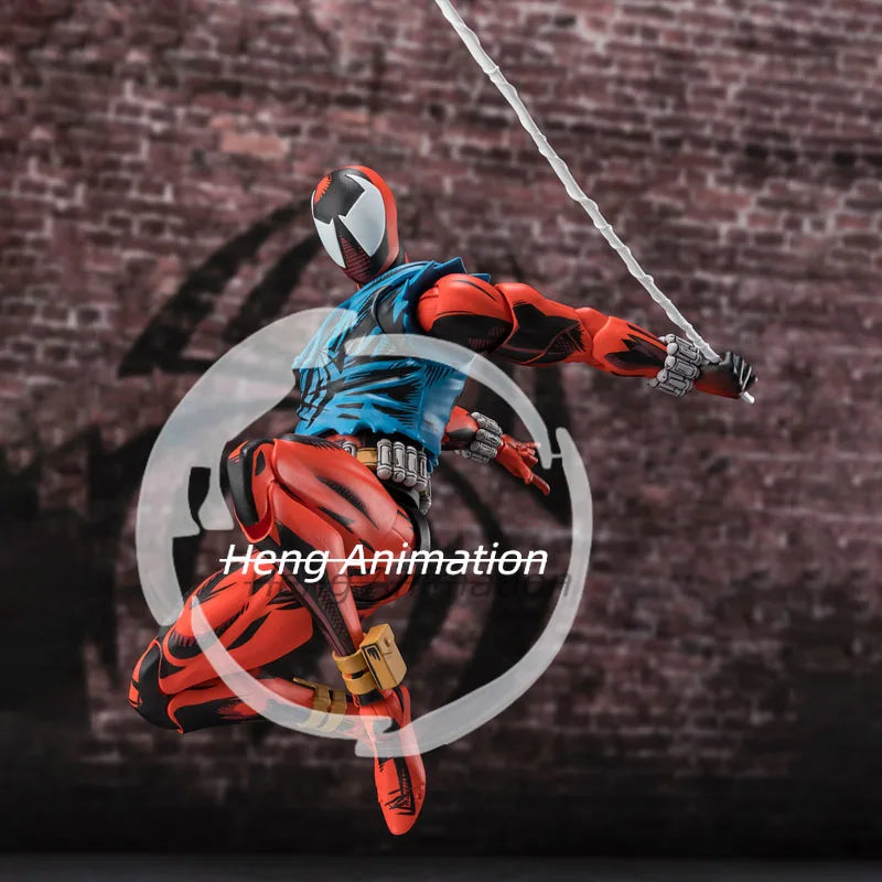 In Stock BANDAI Original Box S.H.Figuarts ACROSS THE SPIDER VERSE SCARLET SPIDER MAN SHF Action Figure Model Toy