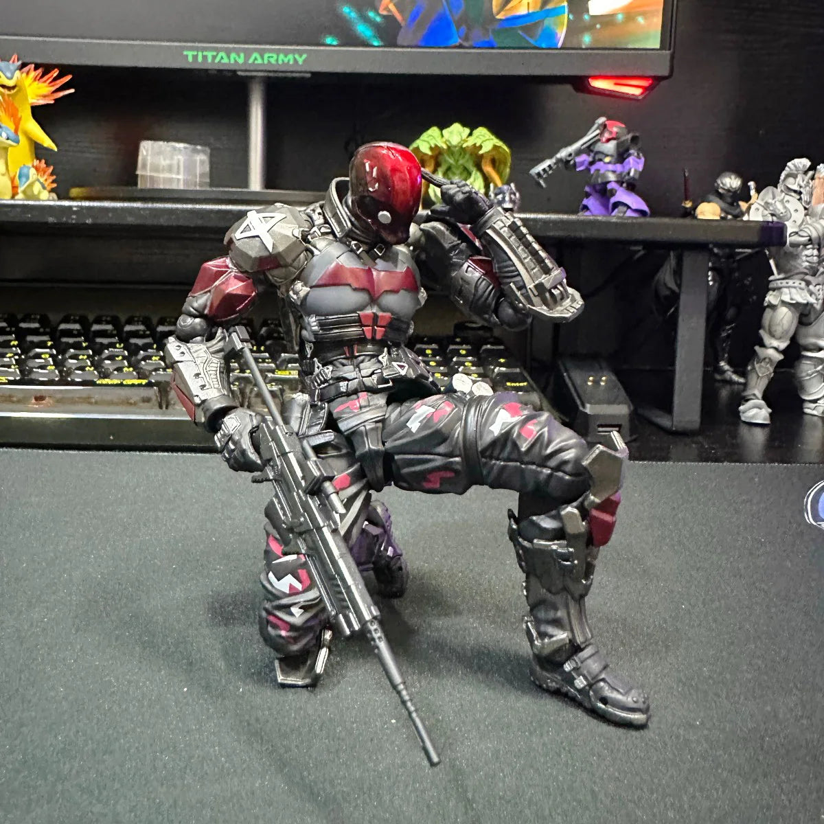 Yamaguchi Batman Arkham Knight 1.5 Anime Figure Model Movie Peripheral Joints Action Toy Collectible Desktop Ornament Presents