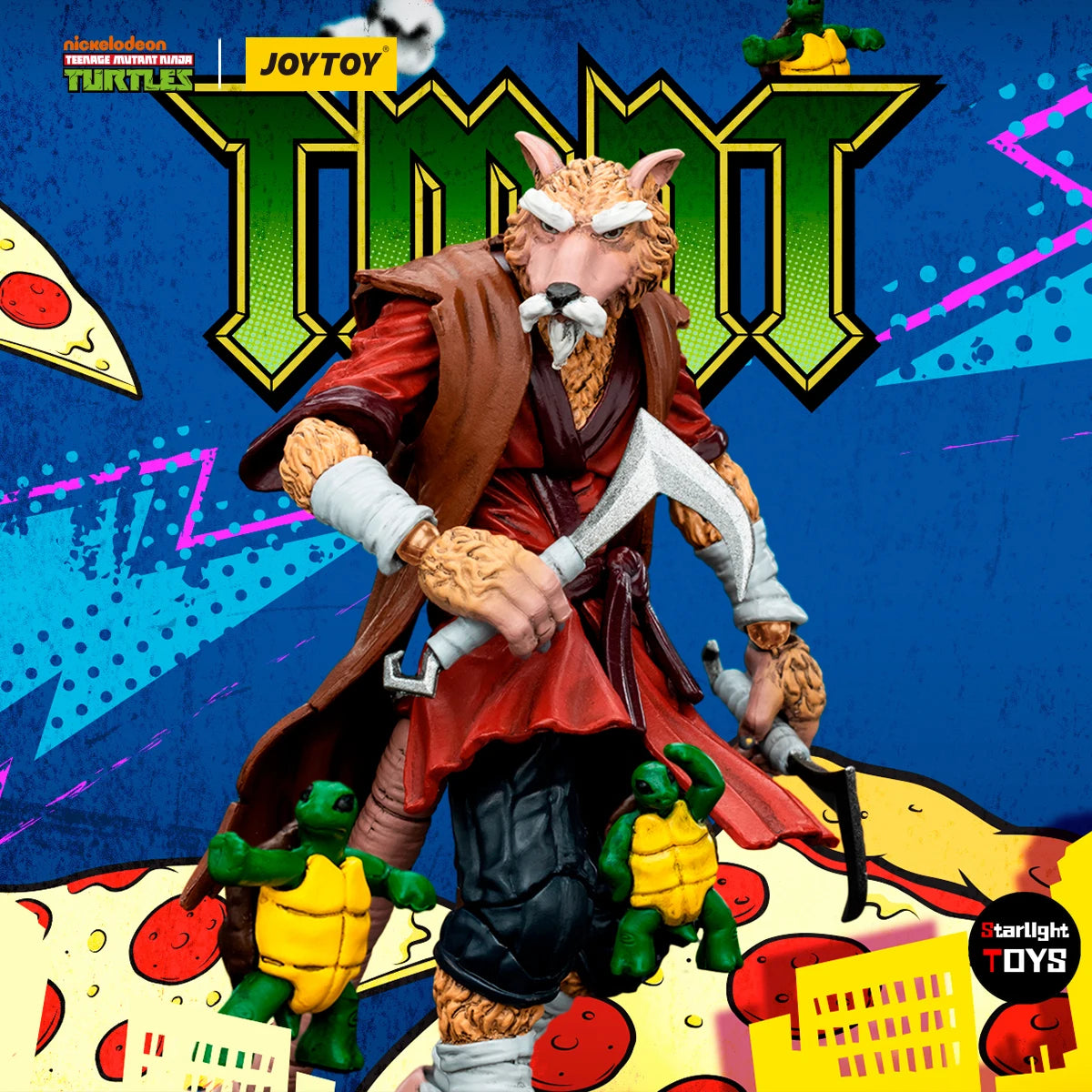 JOYTOY 1/18 Action Figure TMNT-Splinter Model Toy Gifts