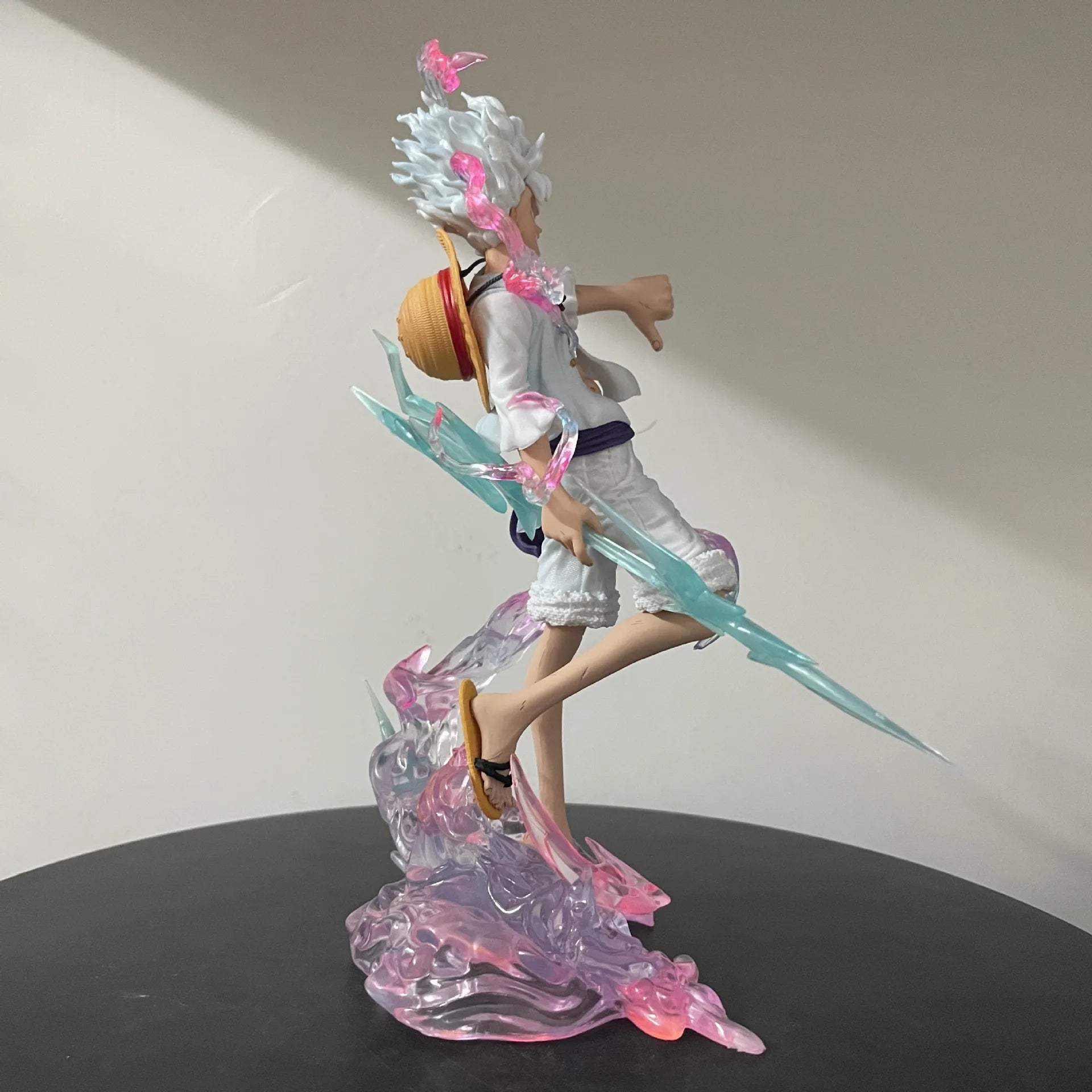 NEW One Piece Luffy Nika Sun God Thunder In Hand Anime Figure Model Gk Statue Collection Desktop Decoration Ornament Toy Gift