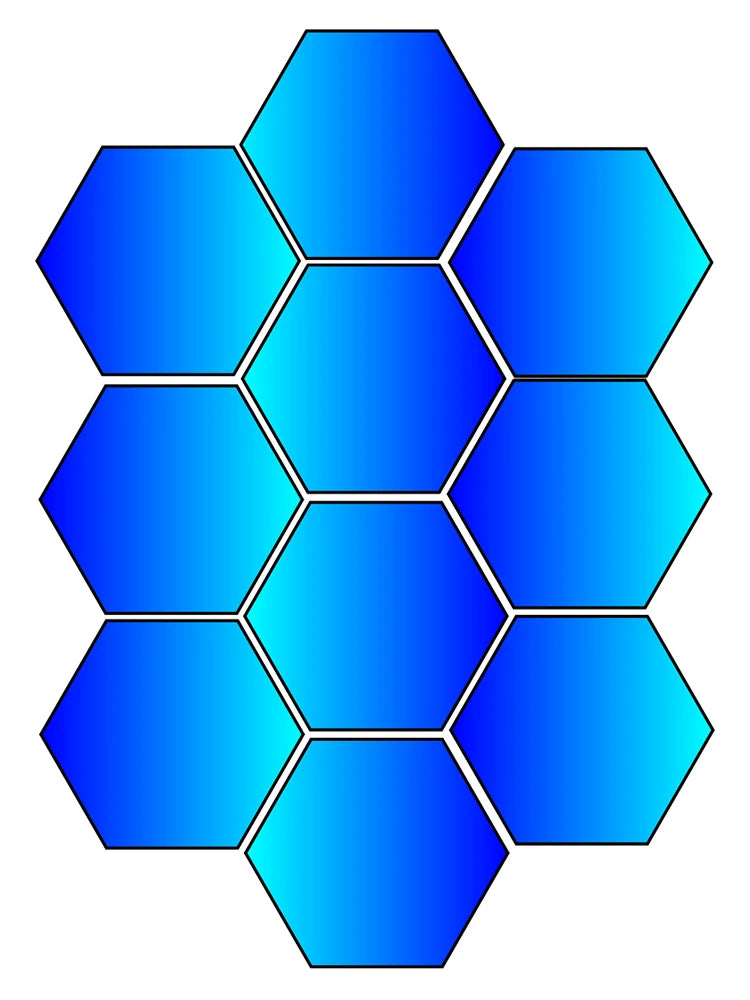 RGB Hexagonal Wall Light LED Color Changing Environment Night Light DYI Shape Music Rhythm APP Game Room Bedroom Intelligent