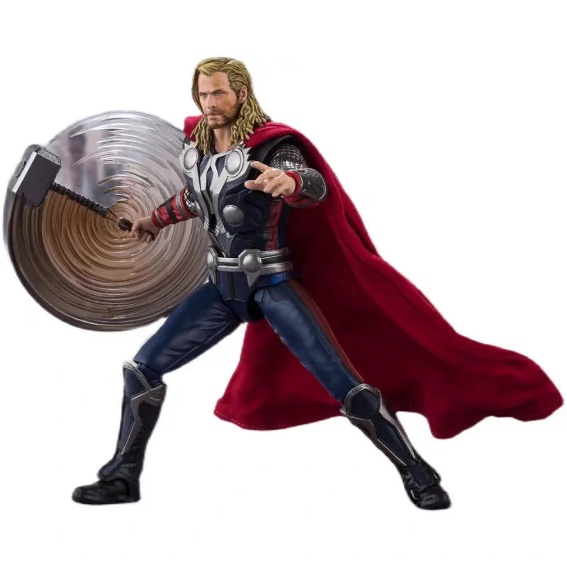 Bandai Shf Marvel Avengers Endgame Edition Captain America Iron Man Mk6 Thor Hulk Figure Model Collection Toy Gift in Stock