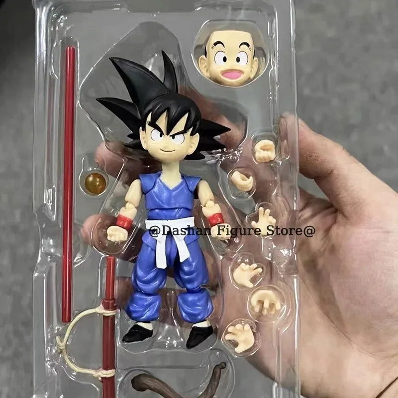 SHF Son Goku Innocent Challenger Action Figure Dragon Ball Anime Movable Collection Doll Goku Kid Figurine PVC Model Toys Gifts