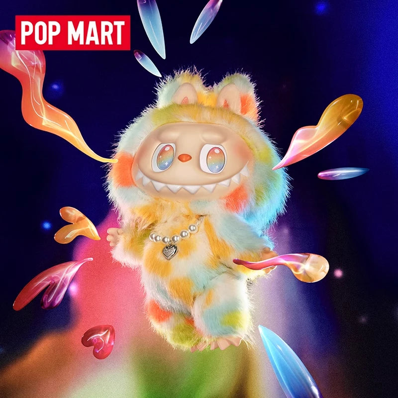 New POP MART Official Port Authentic Labubu Front High Energy Rock Vinyl Plush Doll Surprise Holiday Gift Collection Ornament