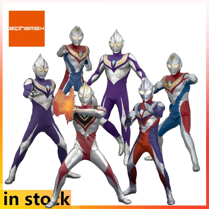 Alphamax Original Finished Product Movable Exquisite Doll Series Ultraman TigaAnime Toy Collectible Model Festival Gift for Boys