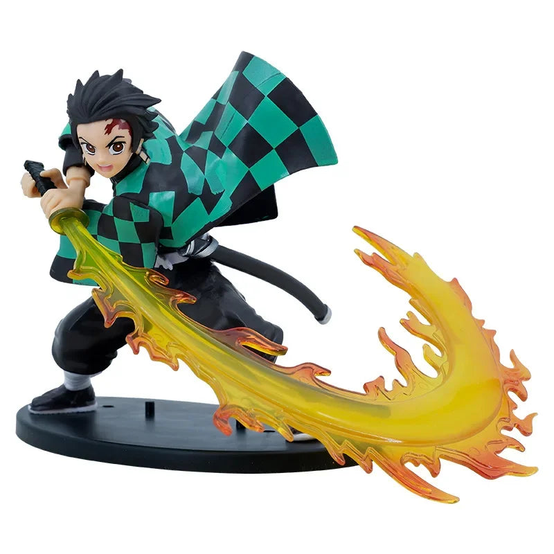 Neue Anime-Figur von Demon Slayer: Tanjirou Agatsuma Zenitsu Kyoujurou, Anime-Modell, Actionfigur, PVC-Sammlung, Spielzeug für Kinder, Geschenk