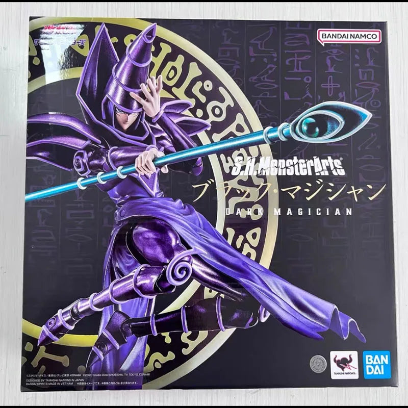 In Stock BANDAI Original Box Figuarts Yu-Gi-Oh YAMI YUGI DARK MAGICIAN Action Figure Model Toy Gift for Kids Foam Box Packaging