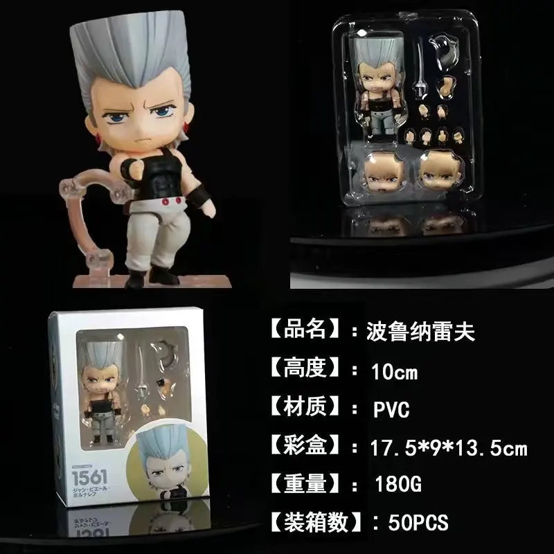 Jojo'S Bizarre Adventure Nendoroid Q Version Figures Jotaro Kujo Josuke Giorno Dio Jonathan Anime Collectible Desktop Decor
