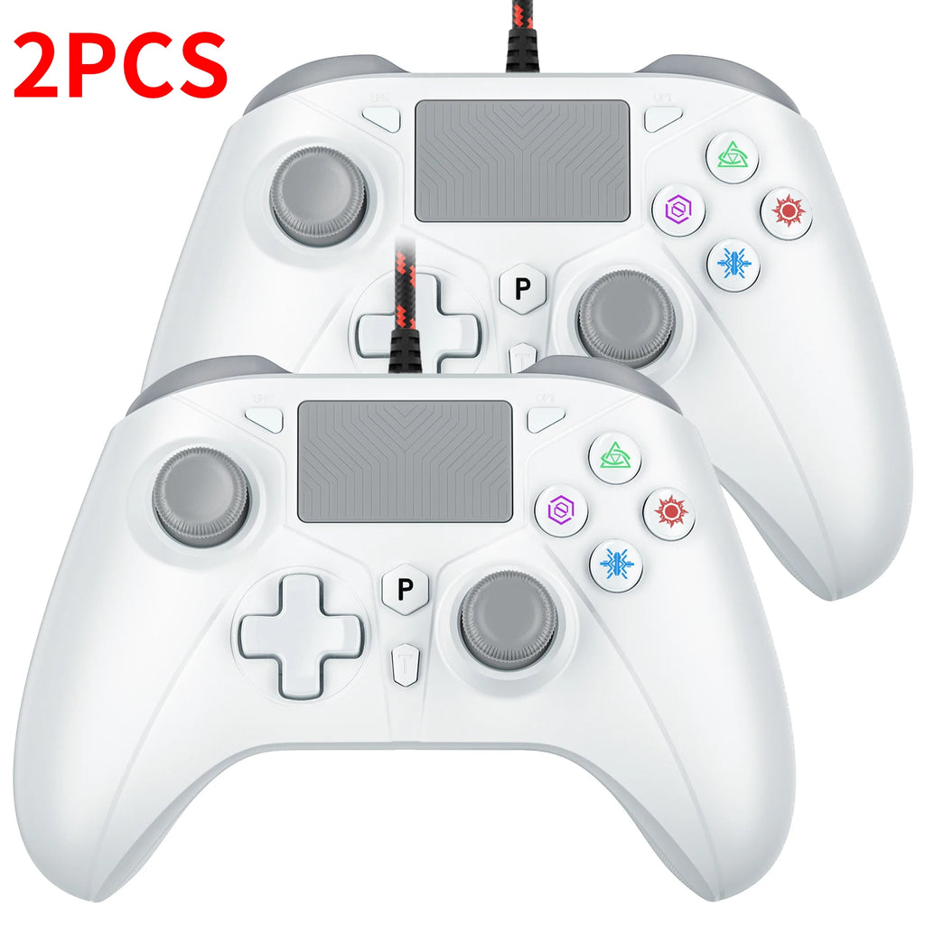 Wired Controller for PS5/PS4/Pro PC Console Remote Control Handle Gamepad Turbo Dual Vibration 2m Cable No Delay Instant Connect