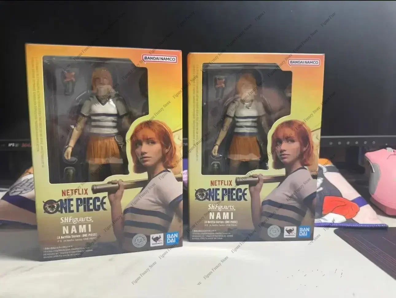 Spot SaleBandai SHF One Piece Netflix Live Version Luffy Zoro Nami Joint Moving Genuine Artwork in Stockin Stock