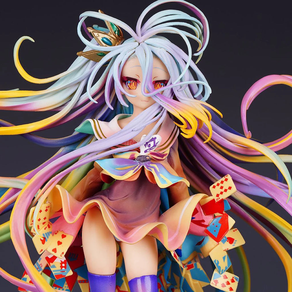 No Game No Life Shiro 1/7 Yuu Kamiya Art Works GSC Girls Toys Japanese Anime PVC Action Figure Toy Game Collectible Model Doll