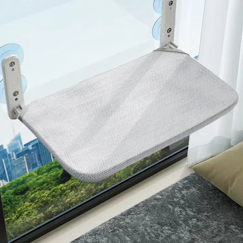 1 Pcs Foldable Cat Hammock Window Breathable Cloth Windowsill Cat Bed Capacity of 10KG Cat Litter Cat Accessories Cat Supplies