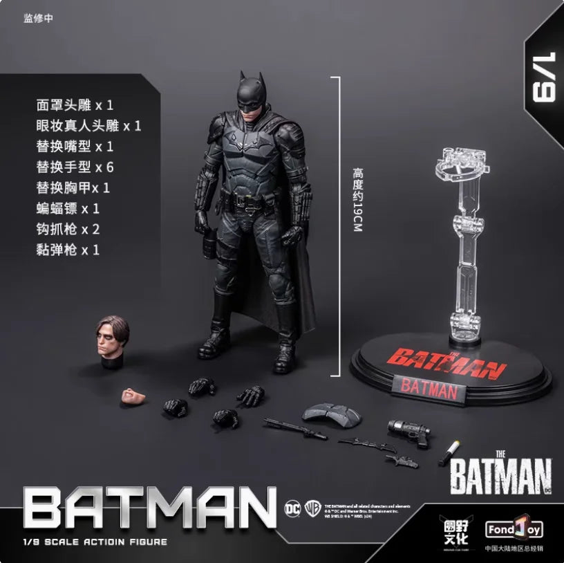 FondJoy Batman Figure Set, Metal Accessories for Enhanced Texture, Poseable Classic Battle Stances, Multiple Armor Versions