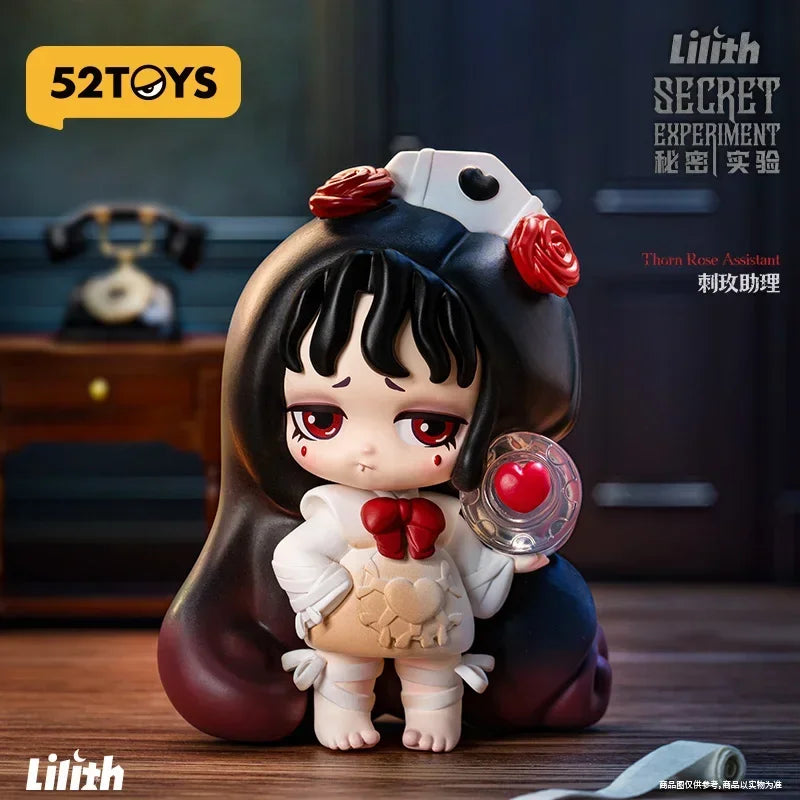 52TOYS Lilith Secret Experiment Series Blindbox Spielzeug Puppe Niedliche Anime Actionfigur Ornamente Figuren Puppen Desktop Home Decor