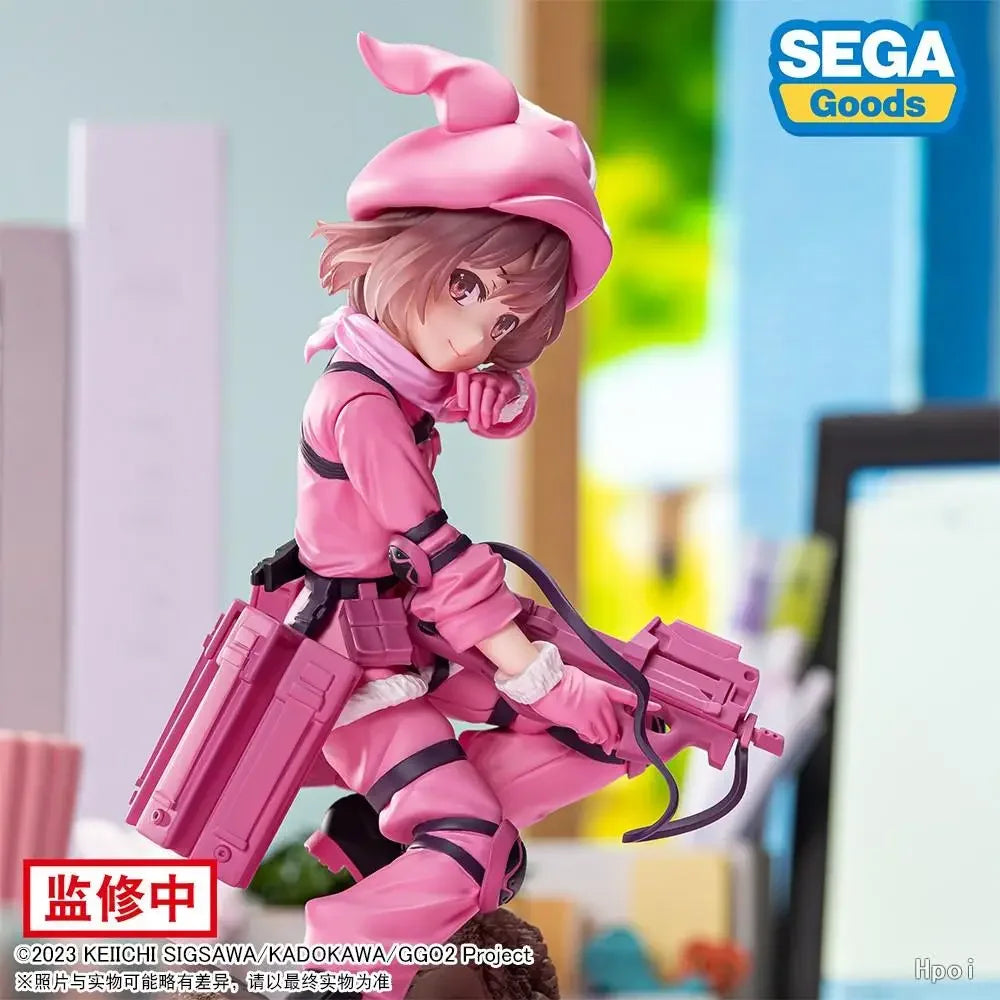 IN Stock SEGA Original Gun Gale Online Llenn Kohiruimaki Karen Anime Action Figure Toys Collectible Desk Decor Model Toy Gifts