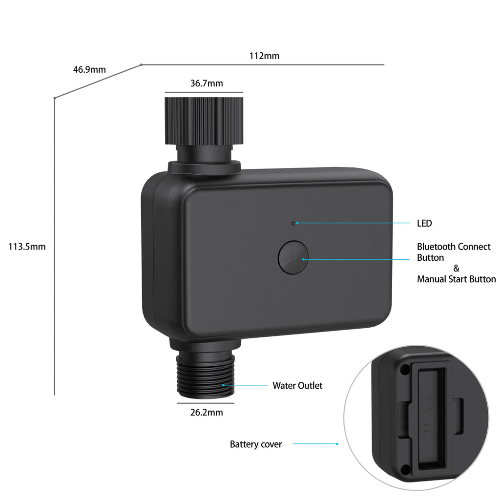 Smart Watering Timer IP55 Bluetooth WIFI Garden Automatic Irrigation System Drip Sprinkler Controller Valve Smart Life Tuya