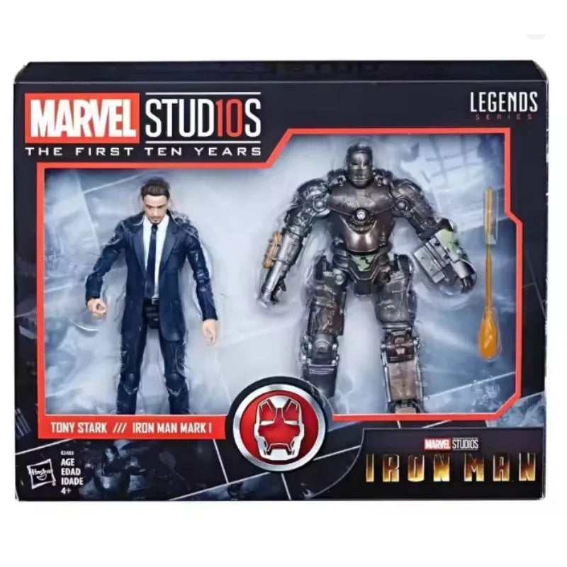 Original Marvel Legend Series MARVEL STUDIOS TONY STARK IRON MAN MARK 1 Action Figure Toys Model Gift
