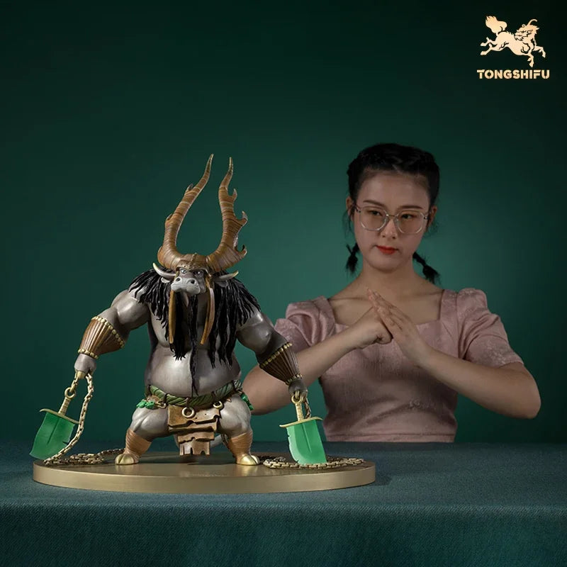 Copper Craft Chinese Cartoon Film Kung Fu Panda Animal Figurines The Demon King Sculptures Ornament Desktop Decor Art Collection