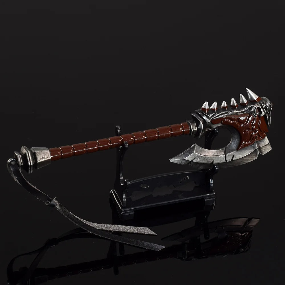 19 см World of Warcraft оръжие Gorehowl брадва Garrosh Hellscream игра метално оръжие модел самурайски меч занаятчийски коледни подаръци играчки