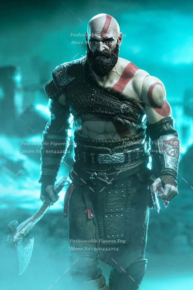 Worldbox Onetoys OT019 1/6 Men Soldier Kratos God Of War Adventure Game Dolls Full Set 12Inch Action Figure Model Collection