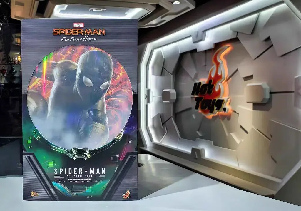 【MT】Hot Toys HT MMS540 MMS541 Marvel 1/6 Men Soldier Spider Man Black Battle Suit Full Set 12inch Action Figure Collectible Toys