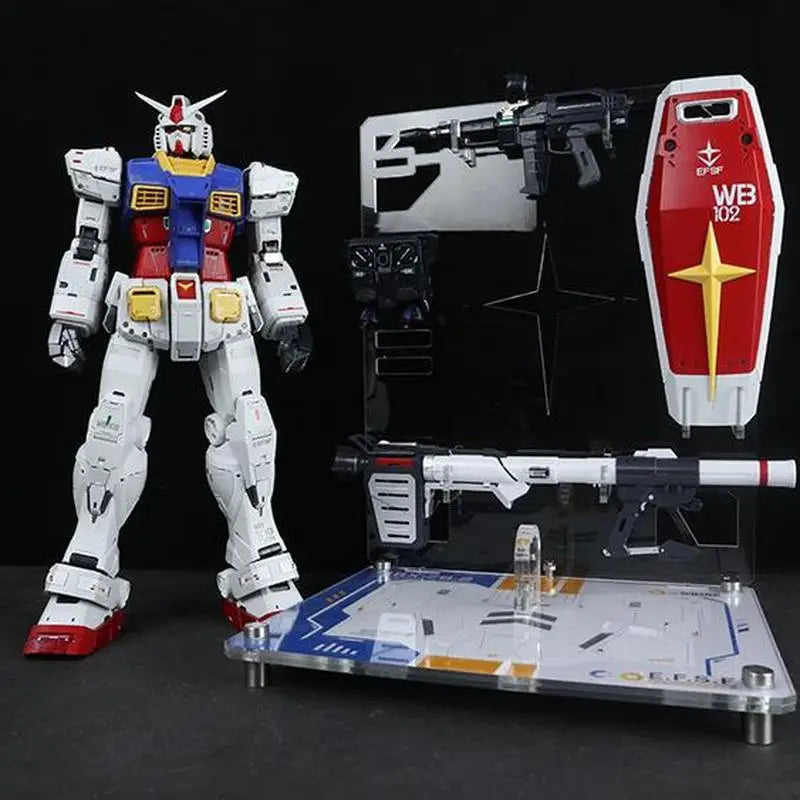 XingChuang Studio RG/MG/PGU RX-78-2 Prototype 2.0 Model Stand Rack Display Base Action Figure Accessory Kit