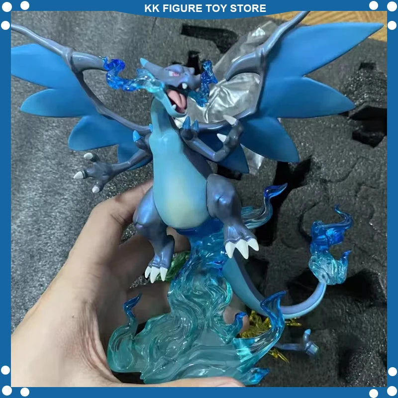 Pokemon Mega Charizard X Фигура Gk Черен Charizard Dracaufeu Glurak Манга Статуя PVC аниме Екшън Фигурка Колекционерски Модел Играчка