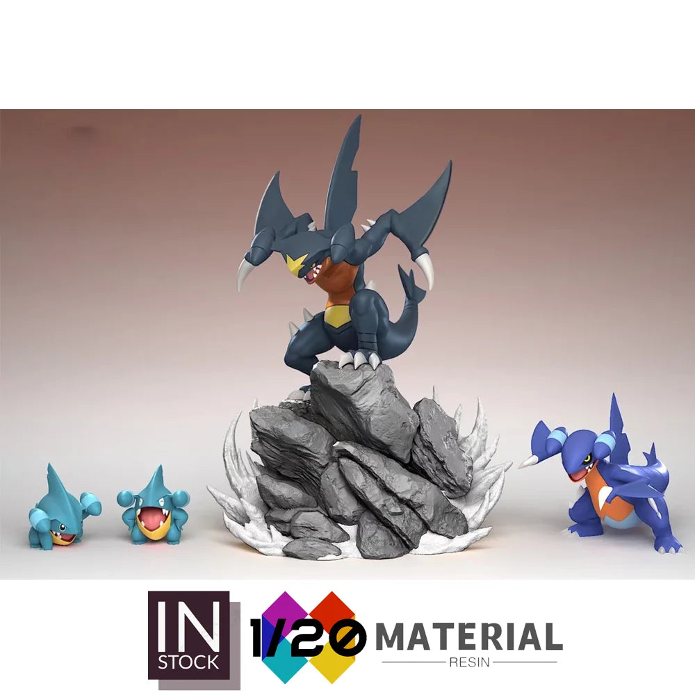 [In Stock]1/20 Resin Scale World [DAIKI] - Gible & Gabite & Garchomp