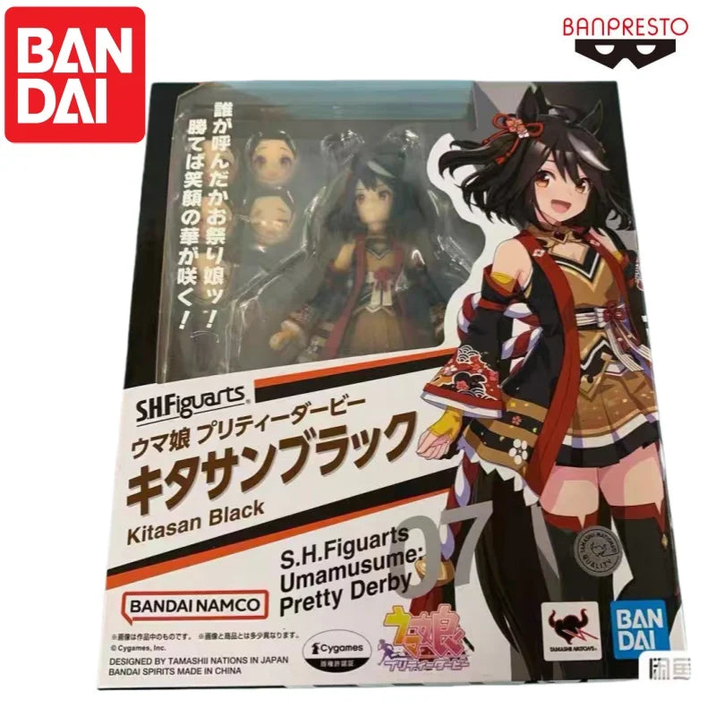 Bandai In Stock Original Umamusume Kitasan Black Doll Brand New Boxed Animation Anime Characters Garage Banpresto Ornaments