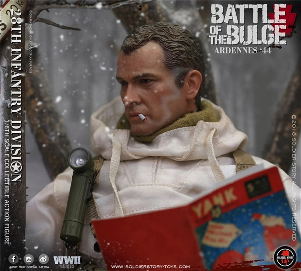 1/6 SoldierStory SS111 US. Army 28th Soldier Action Figure Winter Snow Full Set Moveable Action Figure Gift For Fans Collect
