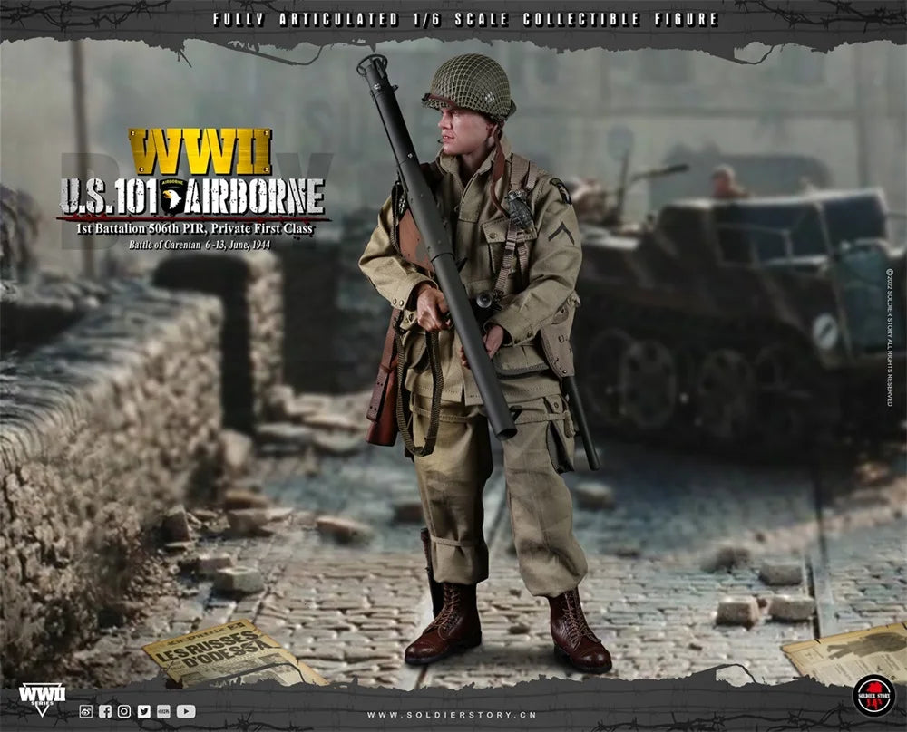 SoldierStory SS-126 1/6 Male Soldier US 101 Battalion Private First Class Ryan Full Set 12'' Action Figures Model Toy In Stock