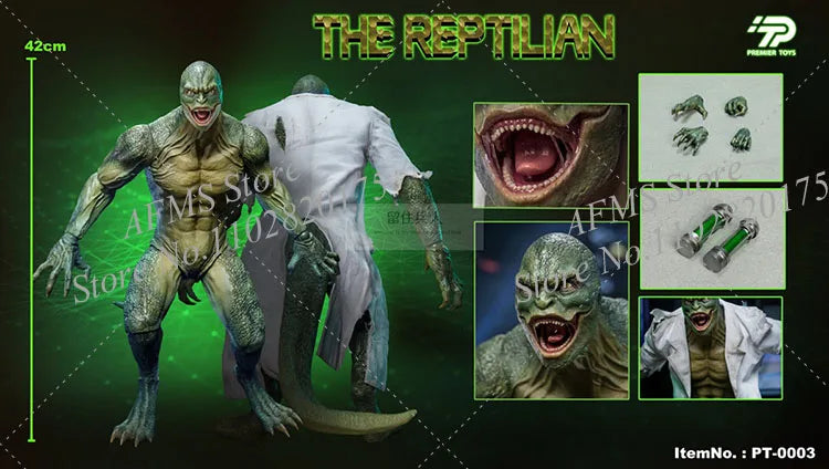 PREMIER TOYS PT0003 1/6 Scale Collectible Figure Spider-Man Lizard Connors The Reptilian 12Inch Men Soldier Action Figures Toy