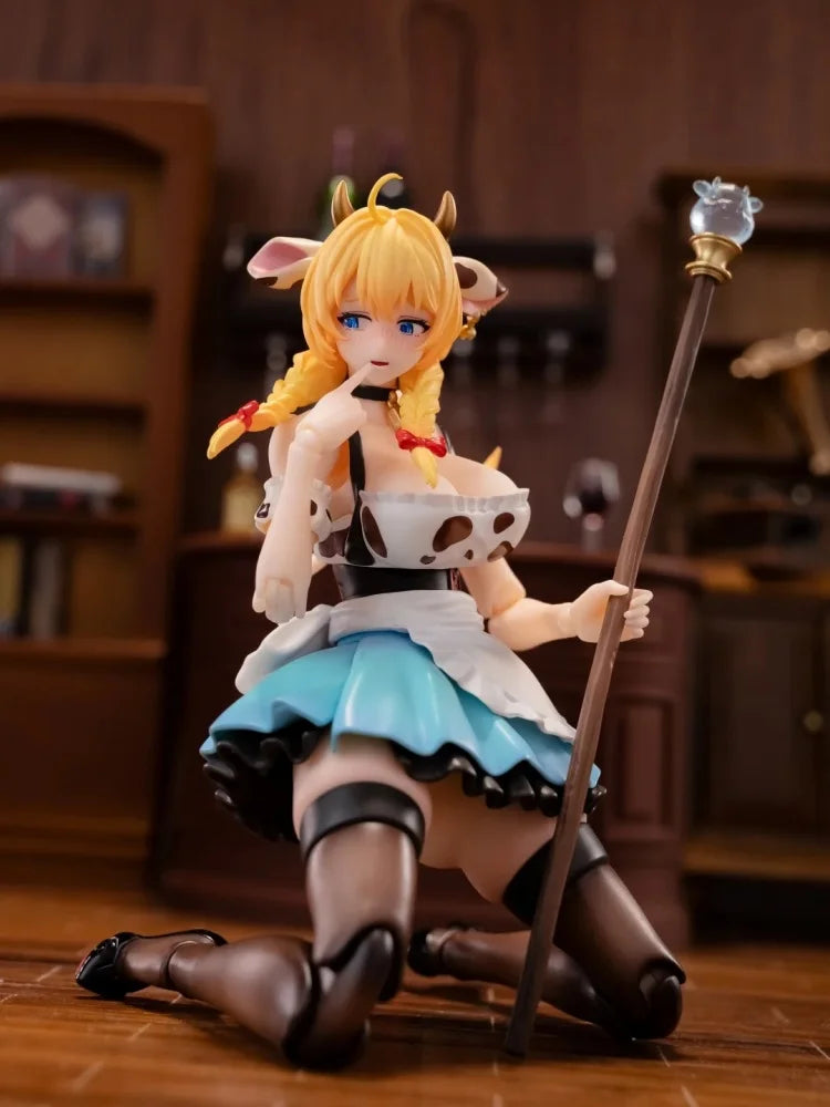 Authentic Ladotoys 1/12 Scale Daisy Taurus Cow Beer Girl Mystic Land Ver Articulated Action Figure Decoration Desktop Collect