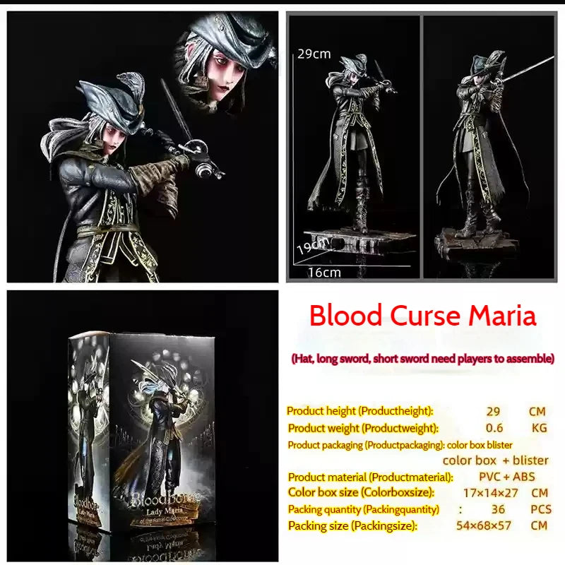 Dark Souls Blood Covenant Game Desktop Decoration Beautiful Girl Statue Maria The Teacher Star Clock Tower Collectible Figure