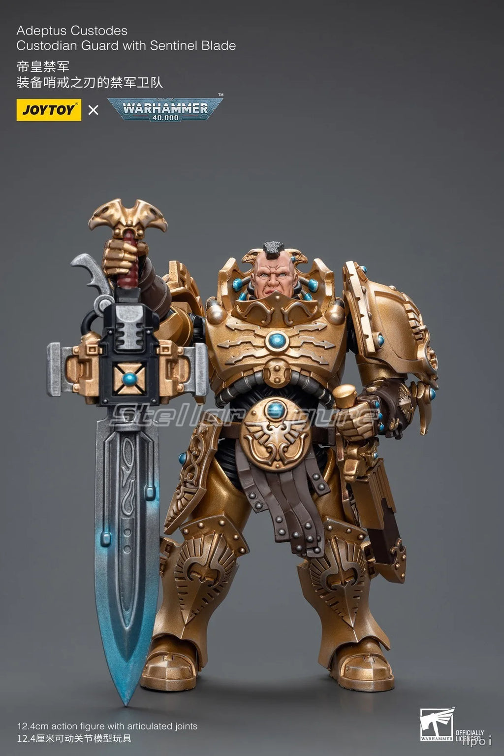 【SF】JOYTOYS 1/18 Action Figure Adeptus Custodesv Custodian Guard with Sentinel Blade Model Toys Gifts Collection Ornaments