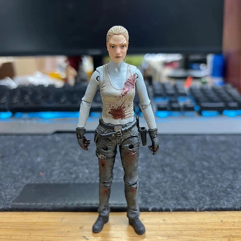 Genuine Bulk 5 Inch Action Figure Rick Grimes Morgan Jones Andrea Pvc Anime Model Collectible Toy