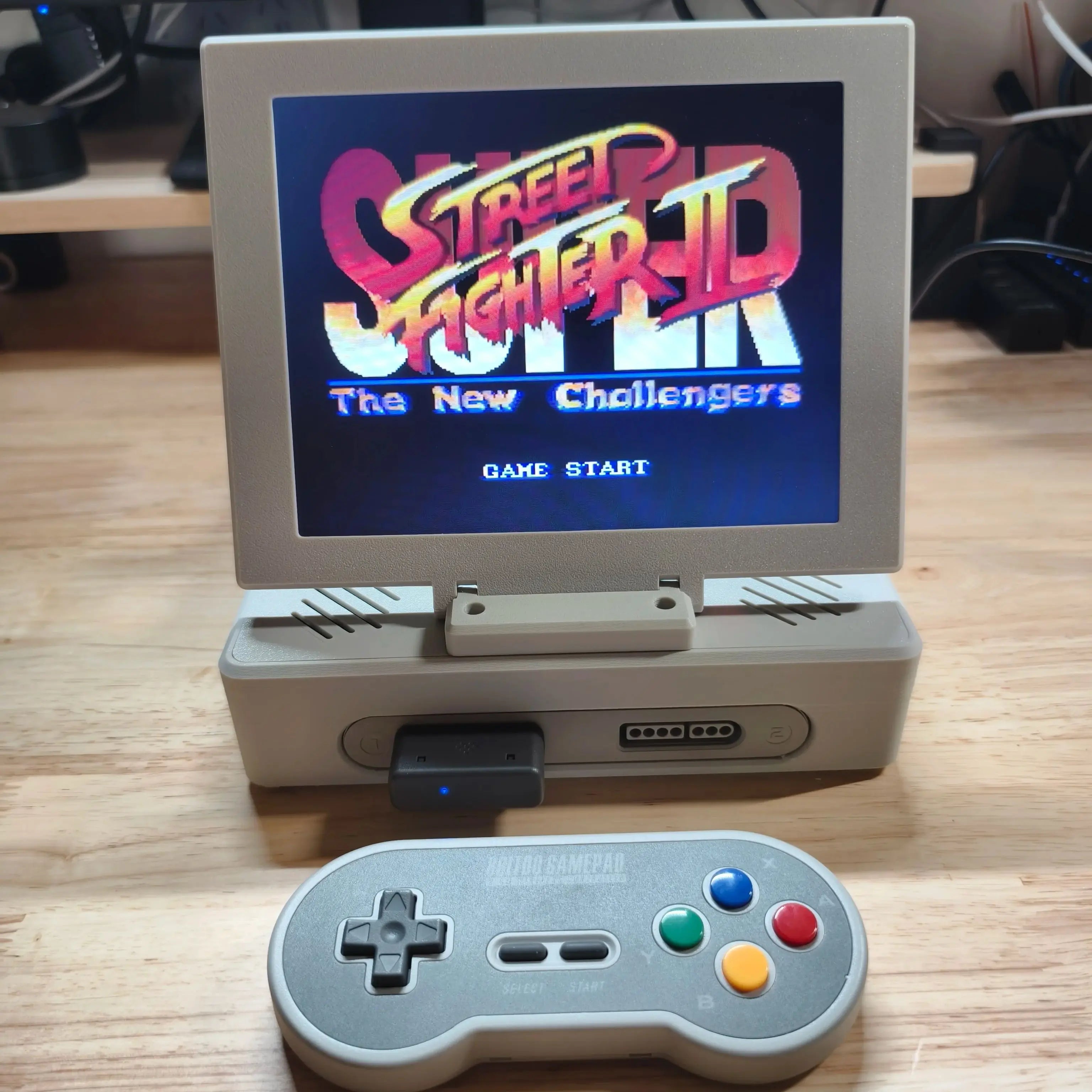 SFC/SNES Modified All-in-one Retro Arcade Game Machine With Portable Display