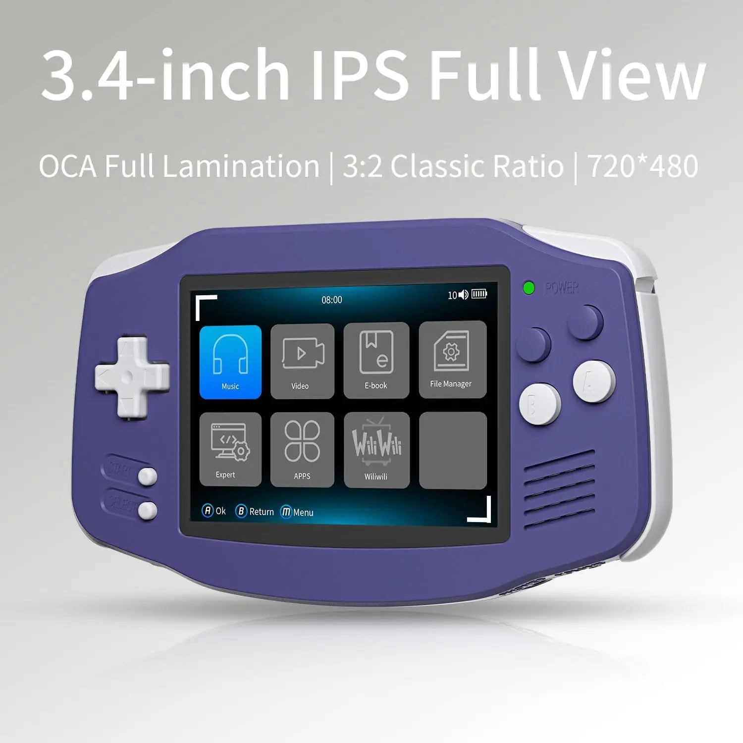 ANBERNIC RG34XX Retro Video Game Player 3.4" IPS Screen 32G Linux 64-bit System 5G WiFi Bluetooth HD TV Handheld Game Console