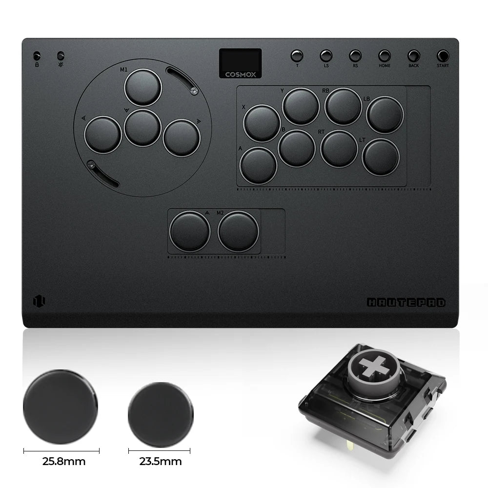 Haute42 X-Move Aluminium Alloy Hitbox Leverless Controller Stickless Fightstick For PC/PS4/PS5 Arcade Game Controller Joystick