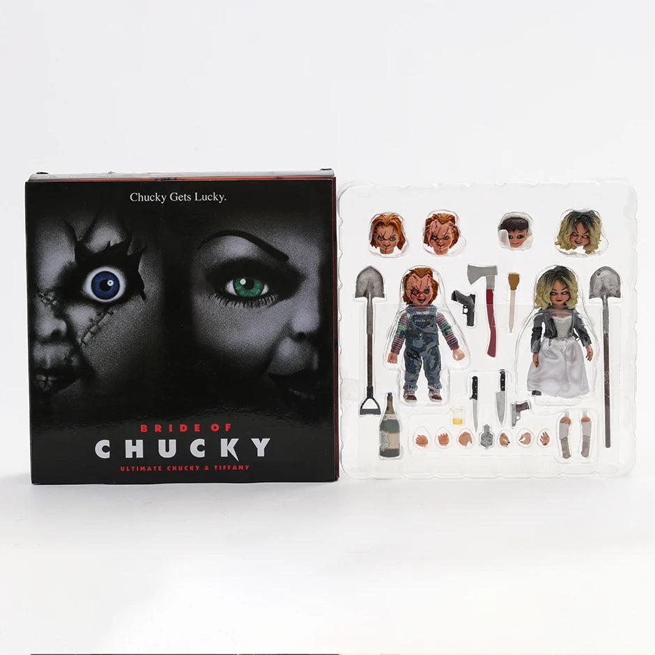 NECA Ultimate Bride of Chucky & Tiffany 7" Horror Action Figure 2-Pack