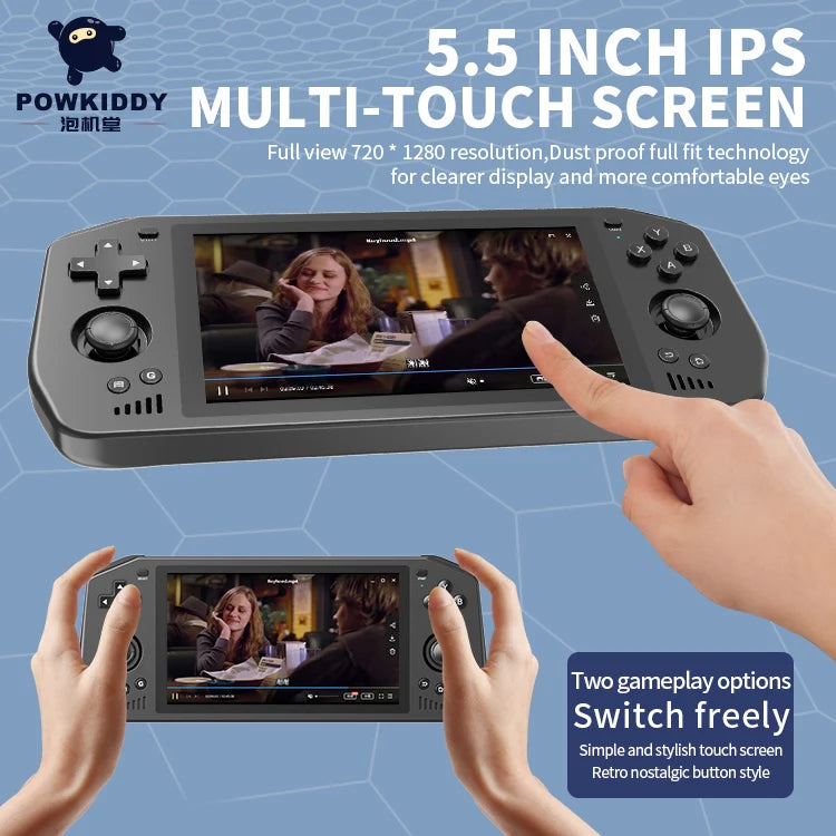 Android X28 Handheld Game Console 5.5 Inch IPS Screen HD Support TV Connection Wi-Fi 4GB RAM