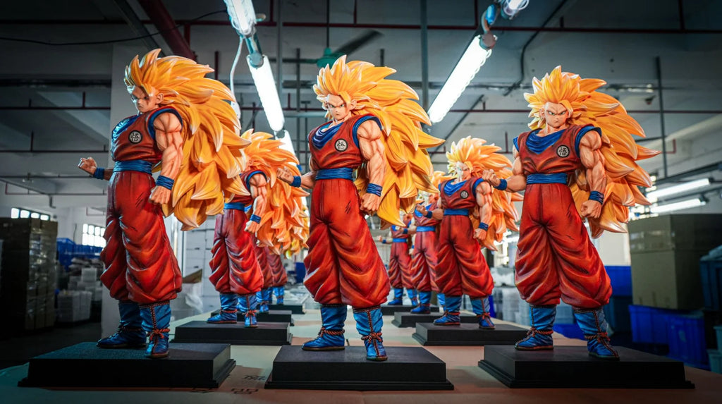 JT Studio Dragon Ball Super Three Goku 54cm Super Large Saiyan Handmade Collectible Ornament Statue Model